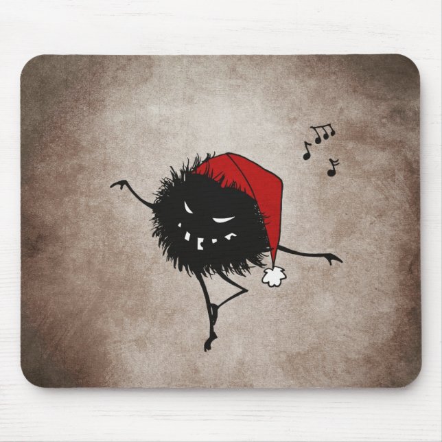 Dark Evil Christmas Bug Mouse Pad (Front)