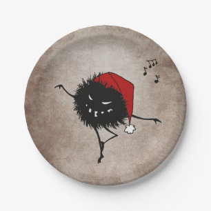 Dark Evil Christmas Bug Paper Plate