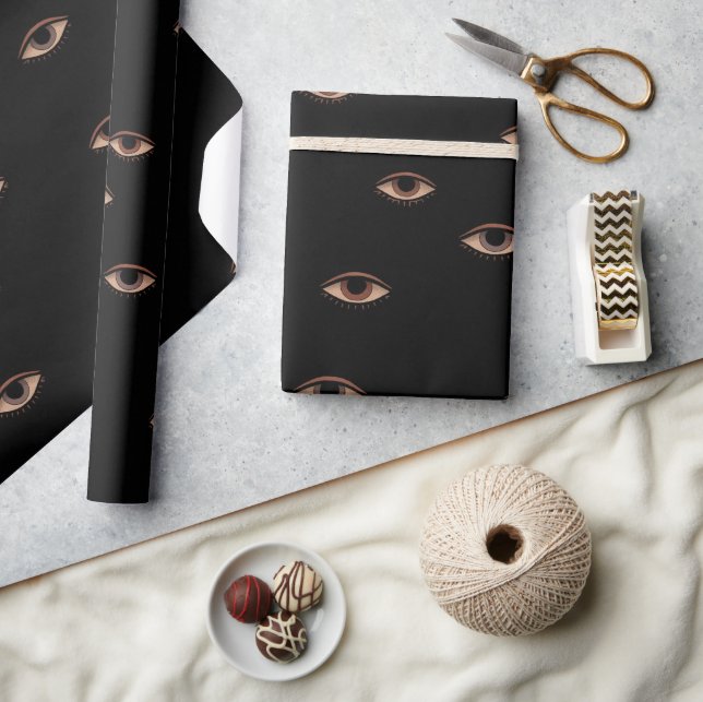 Dark Eye Pattern Wrapping Paper (Crafts)