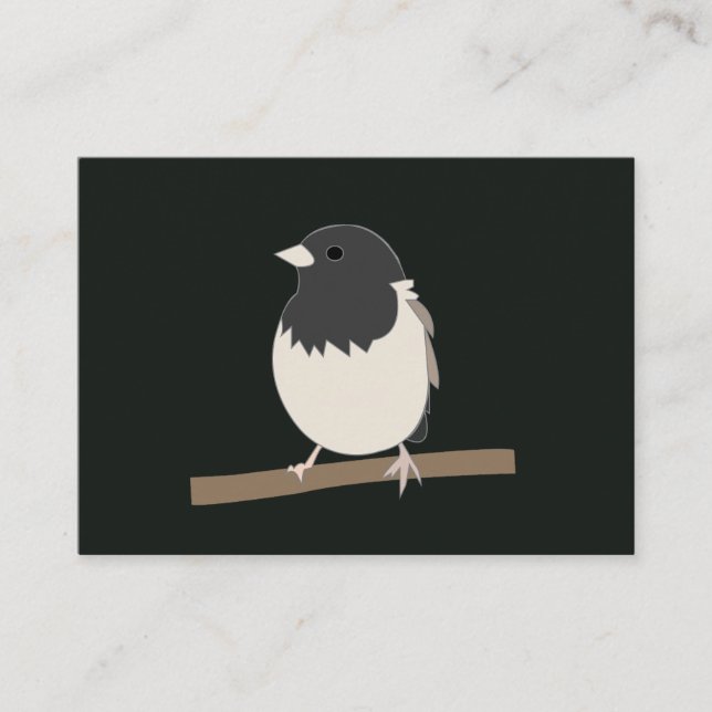 Dark-Eyed Junco Bird Art Business Card (Front)