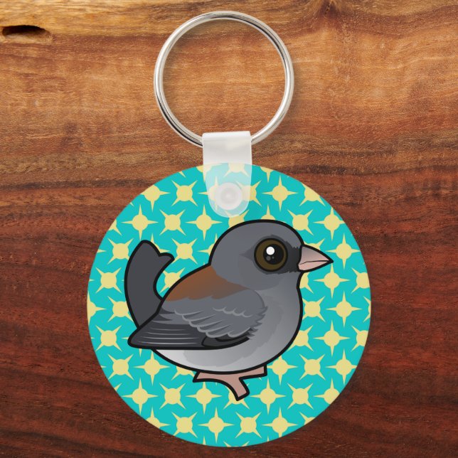 Dark-eyed Junco (grey-headed) Key Ring (Back)