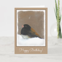 Dark-Eyed Junco Painting - Original Bird Art