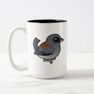 Dark-eyed Junco (red-backed) Two-Tone Coffee Mug