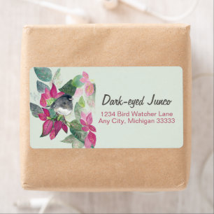 Dark Eyed Junco Watercolor Return Address Label