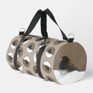 Dark-Eyed Junco Winter Painting Original Bird Art Duffle Bag