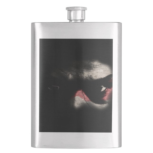 Dark Eyes Hip Flask (Front)