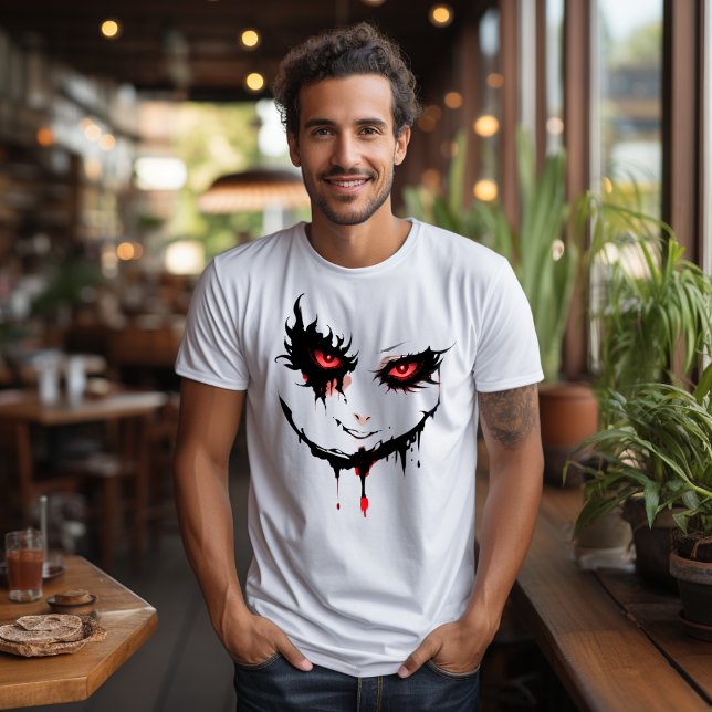 Dark Face T-shirt with flaming eyes (Creator Uploaded)