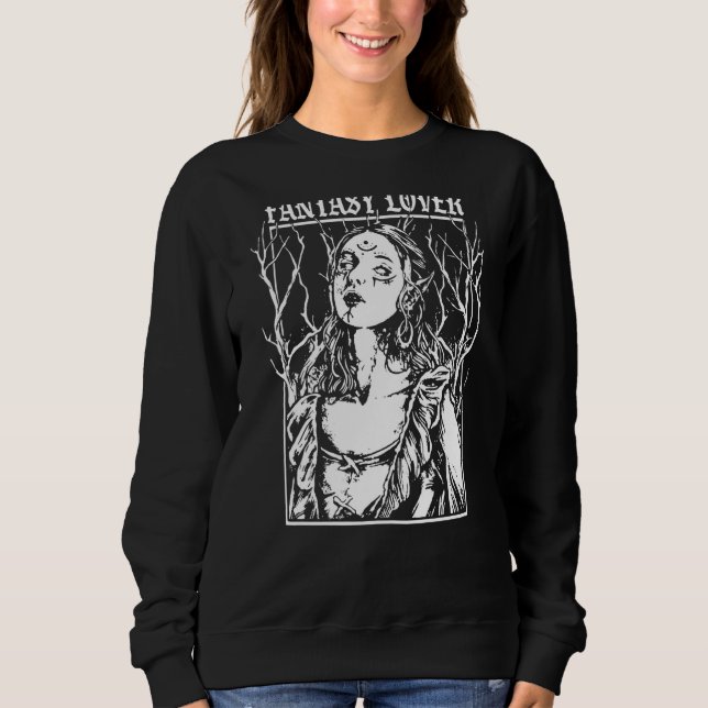 Dark Fae Girl Sweatshirt (Front)