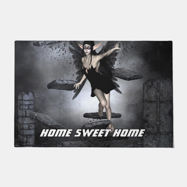 Dark fairy doormat (Front)