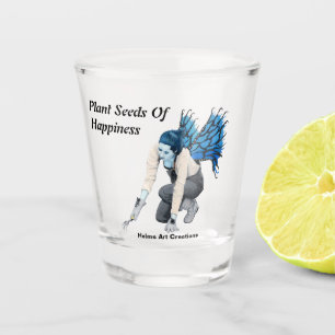 Dark Fairy Garden Fantasy Art Shot Glass