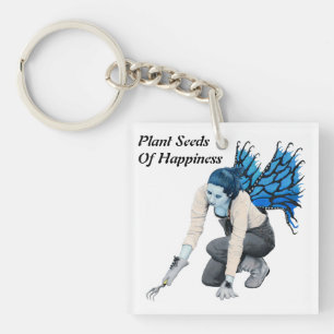 Dark Fairy Gardener Fantasy Art Acrylic Keychain