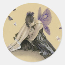 Dark Fairy Purple Wings Sticker