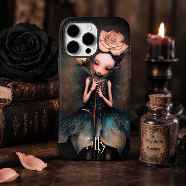 Dark Fairycore Rose Personalised Fantasy Art Case-Mate iPhone Case (Creator Uploaded)