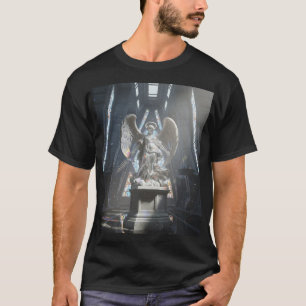 Dark Fallen Angel Statue\Gothic Cathedral T-Shir T-Shirt