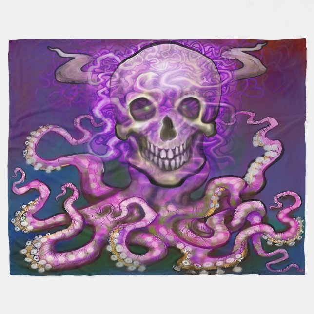 Dark Fantasy Art Fleece Blanket (Front (Horizontal))
