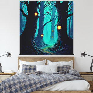 Dark Fantasy Forest Mystery Canvas Print