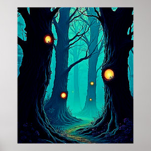 Dark Fantasy Forest Mystery Poster