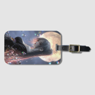 Dark fantasy girl / Aesthetic Luggage Tag