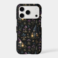 Dark Fantasy Gnome and Mushroom Pattern