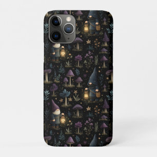 Dark Fantasy Gnome and Mushroom Pattern Case-Mate iPhone Case