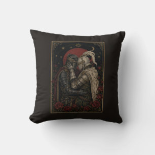 Dark Fantasy Knight Lovers Bedroom Wall Decor Cushion