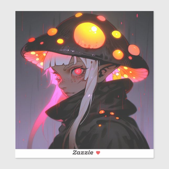 Dark Fantasy Mushroom Elf Anime Girl (Sheet)