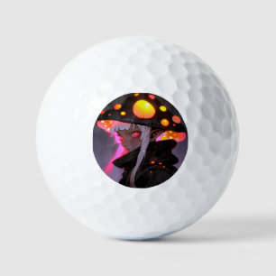 Dark Fantasy Mushroom Elf Anime Girl Golf Balls