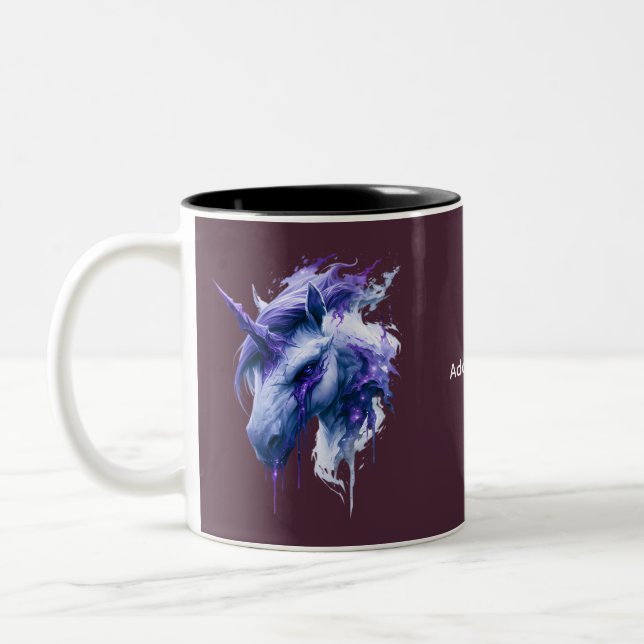 Dark Fantasy Unicorn Coffee Mug (Left)