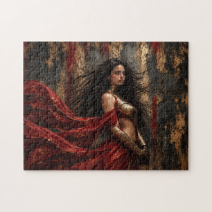 Dark Fantasy Warrior Woman Jigsaw Puzzle