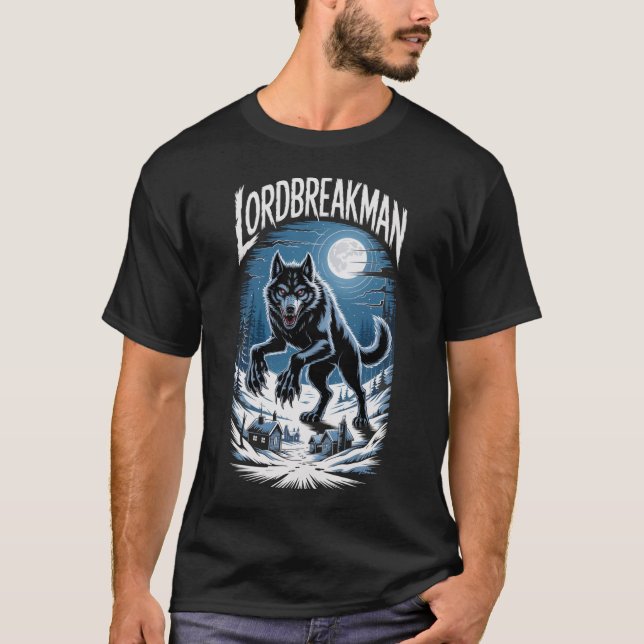 Dark Fantasy Wolf Art for Fans T-Shirt (Front)