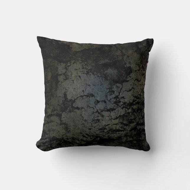 Dark Faux Cement Industrial Style  Cushion (Front)