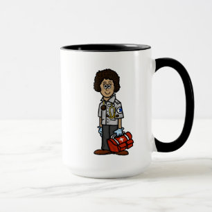 Dark Female EMS Personalised Name Mug