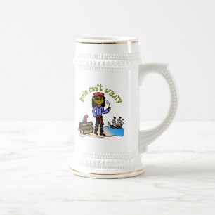 Dark Female Pirate Beer Stein