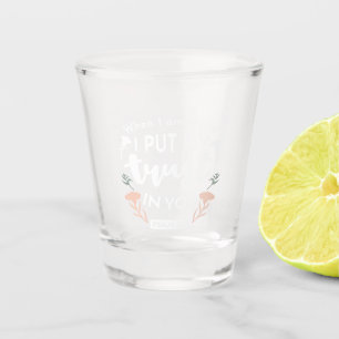 Dark Floral Christian Art - Psalm 56:3 Shot Glass