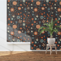 Dark Floral Modern Wildflower