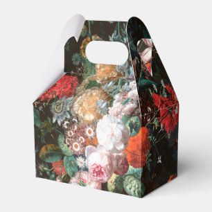 Dark Floral Roses Painting Art Favour Box