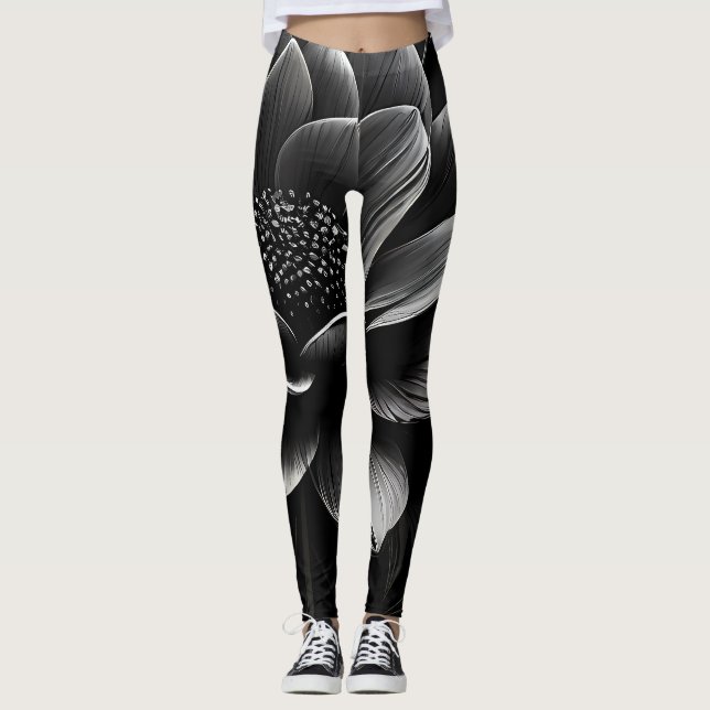 Dark Flower Moody Leggings (Front)