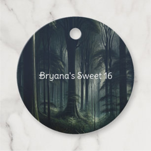 Dark Forest at Twilight Sweet 16 Favour Tags