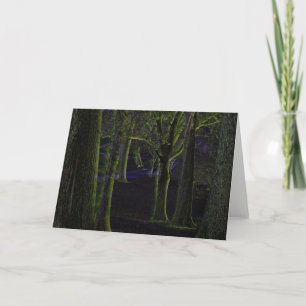 Dark Forest Blank Note Card