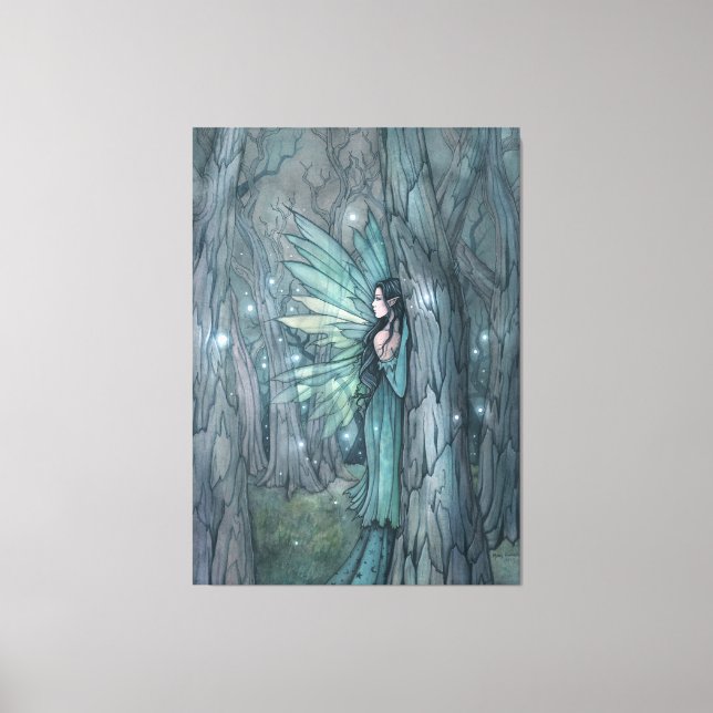 Dark Forest Fairy Mystical Fantasy Art  Canvas Print (Front)