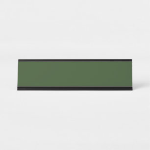 Dark Forest Green Desk Name Plate