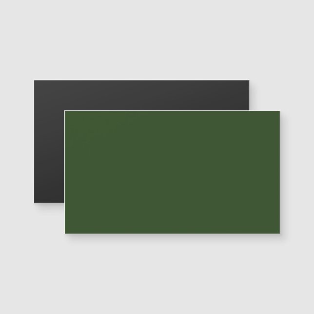 Dark Forest Green Magnetic Business Card (Front/Back)