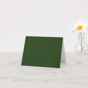 Dark Forest Green Note Card