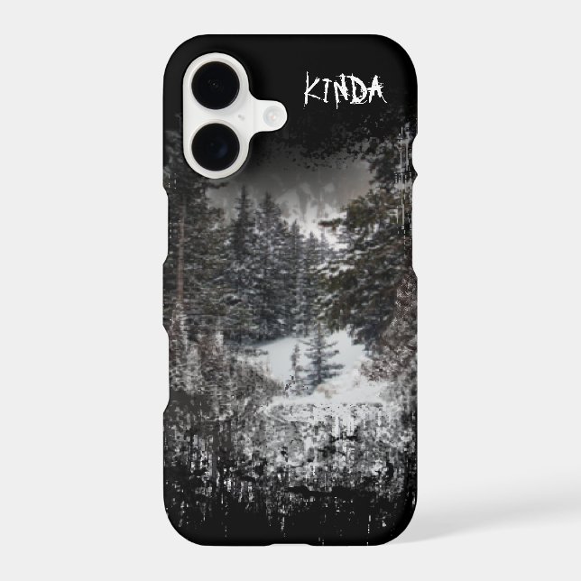 Dark Forest | Snowy Forest Phone Case (Back)