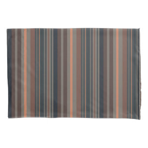 Dark Forest Woodlands Stripes Design Pillowcase