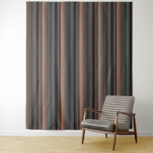 Dark Forest Woodlands Stripes Design  Tapestry