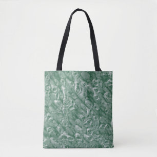 Dark Forrest Green Marble Pattern Tote Bag