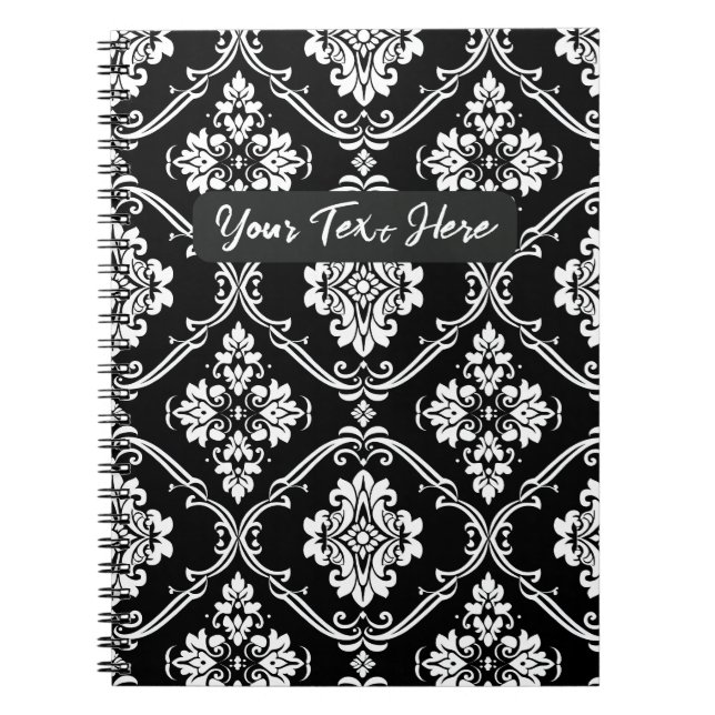 Dark Garden Personalised Notebook (Front)