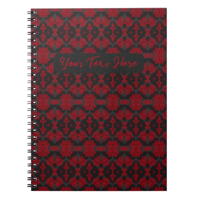 Dark Garden Personalised Notebook (Front)