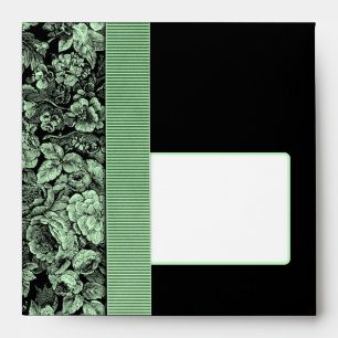Dark Garden Square Greeting Card Envelope